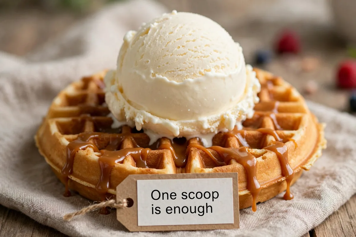 One scoop is enough