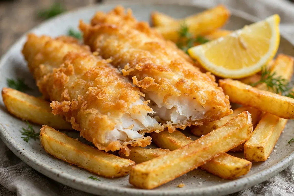 Why are the cheese-filled fish and chips so popular?