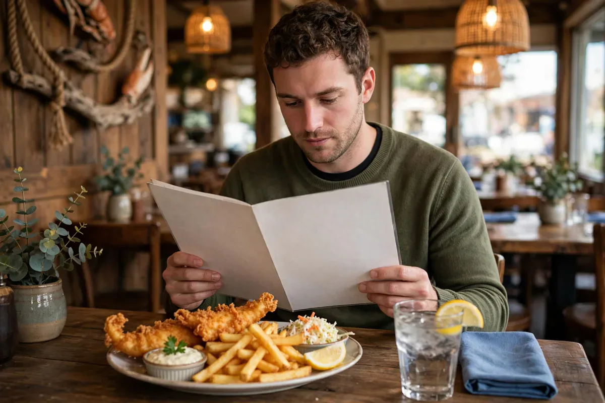 How do you read the Fish & Co menu card?