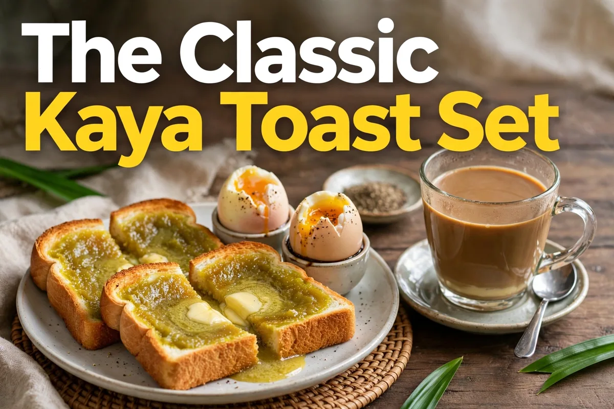 The classic kaya toast set
