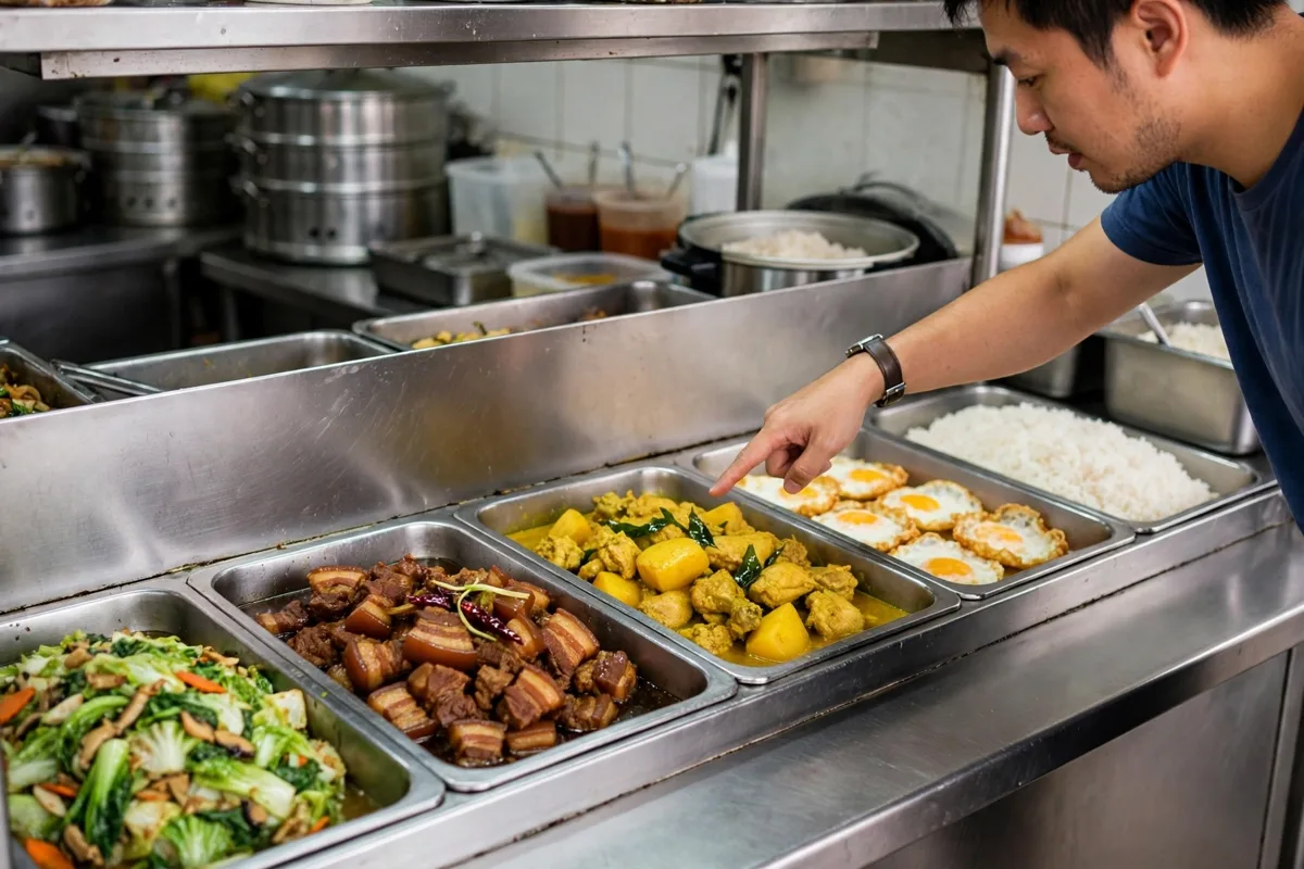 What dishes can you order at a FoodFare food court?