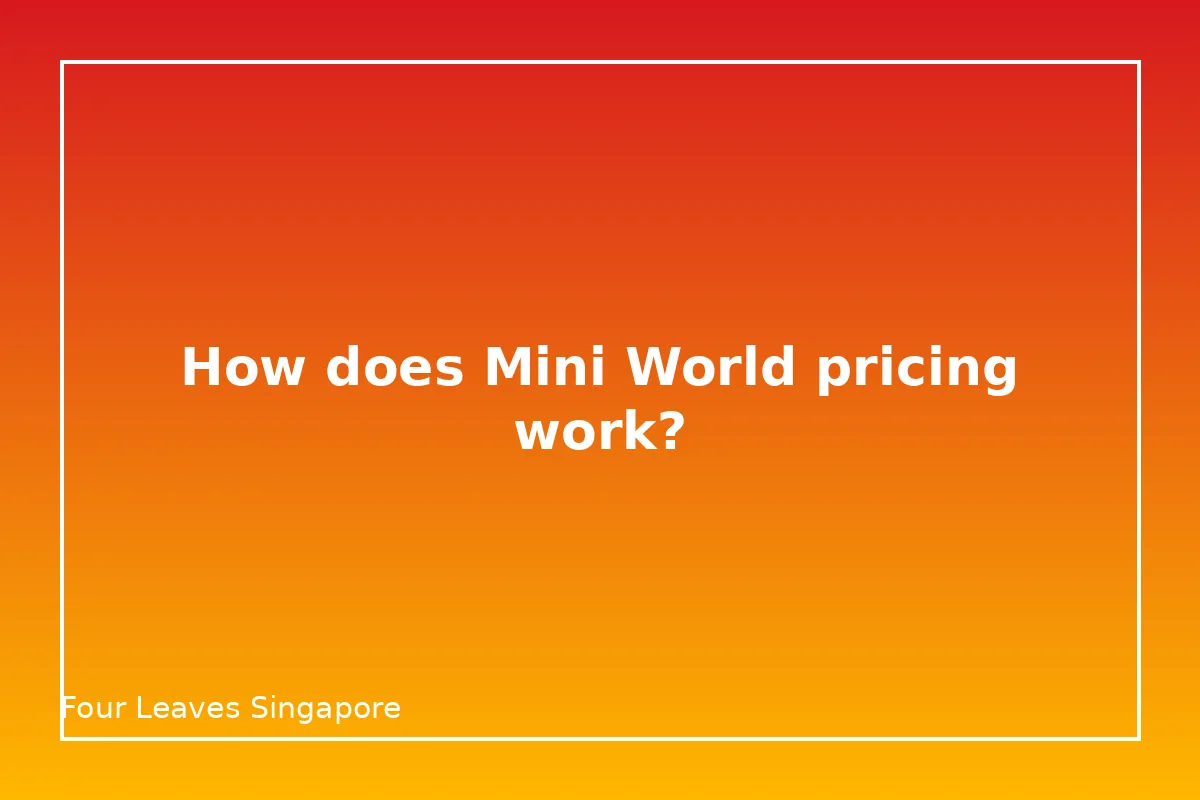 How does Mini World pricing work?
