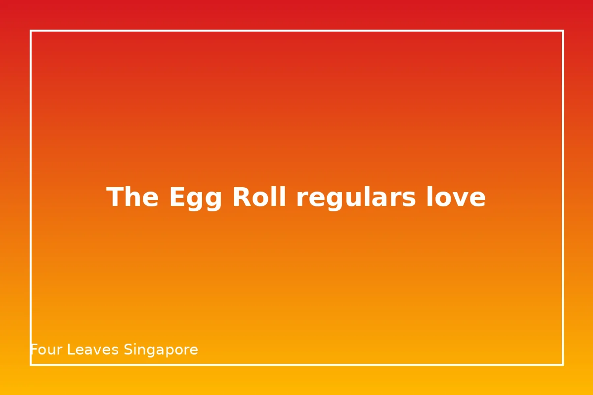 The Egg Roll regulars love
