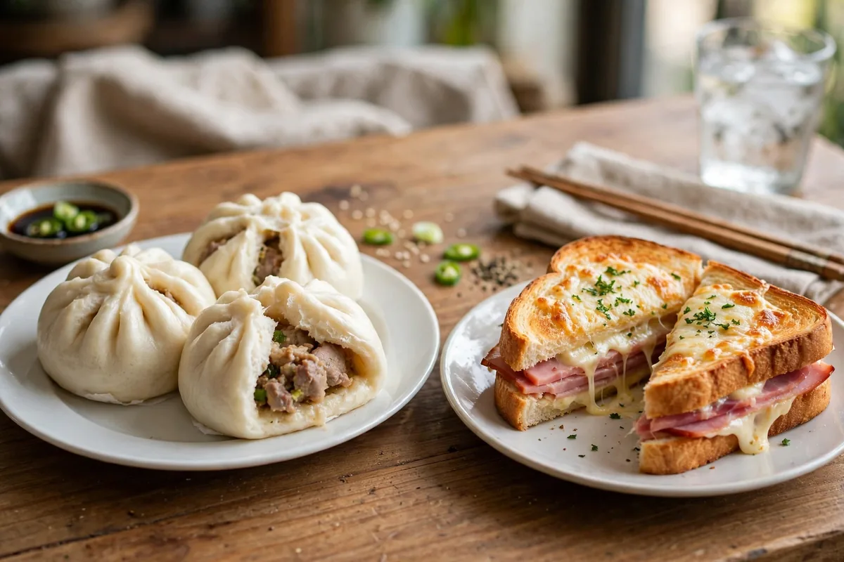 Which Fun Toast items contain pork?