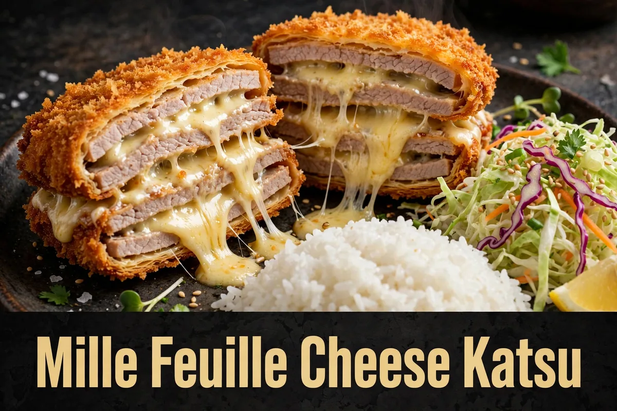 Mille feuille cheese katsu