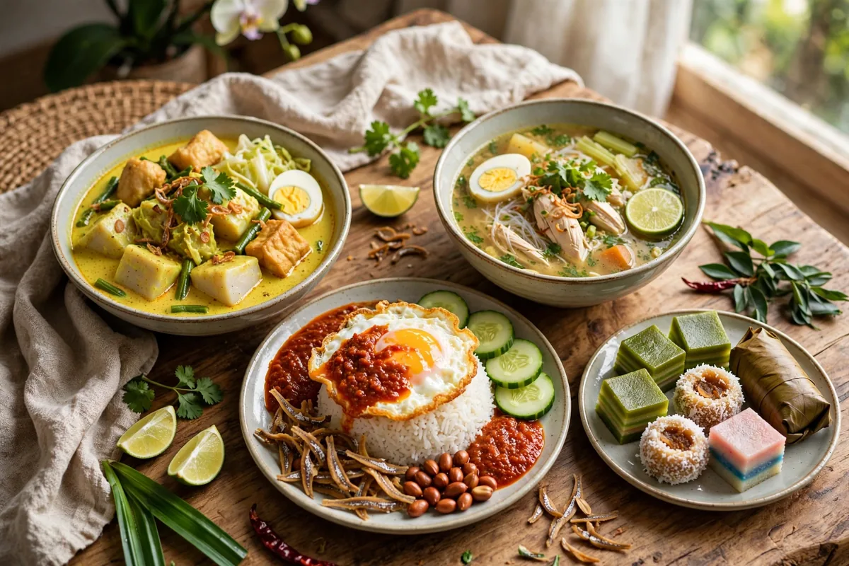 What breakfast dishes can you get at Hjh Maimunah?