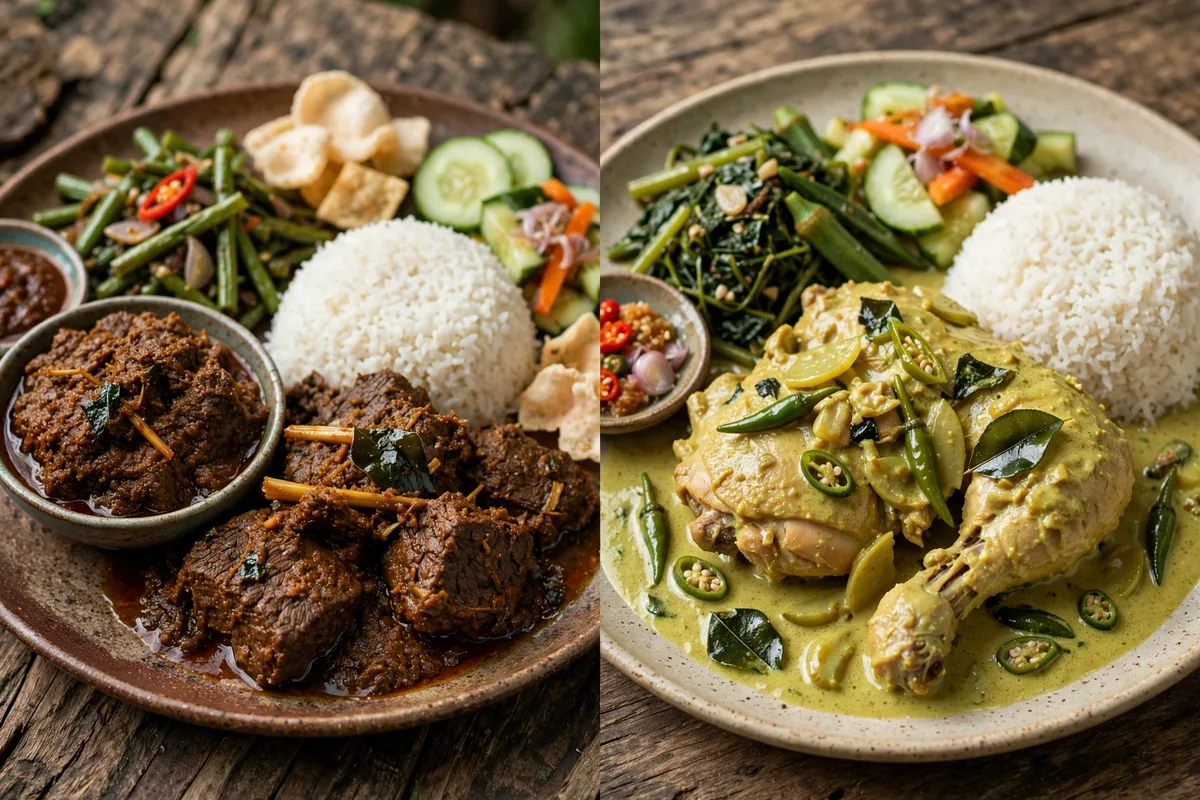 Beef Rendang Set vs Ayam Lemak Cili Padi Set