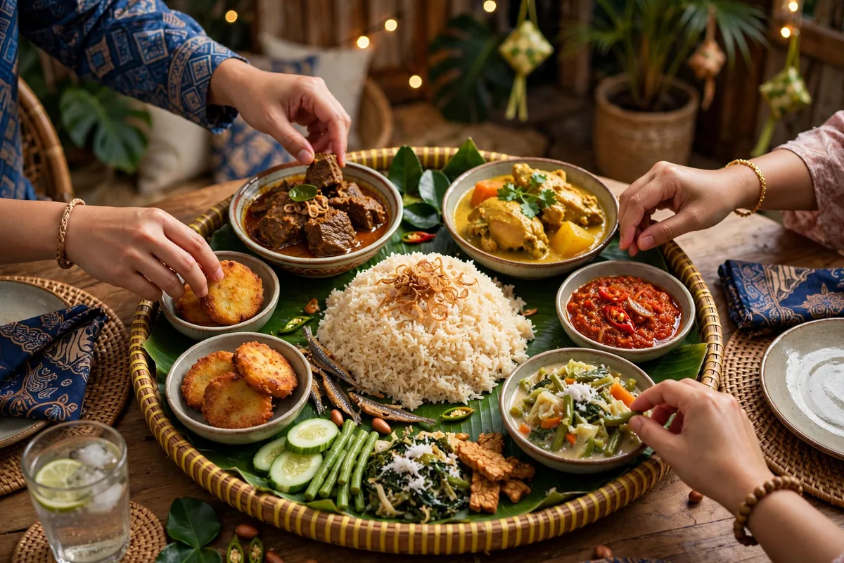 What sharing platters does Hjh Maimunah offer?