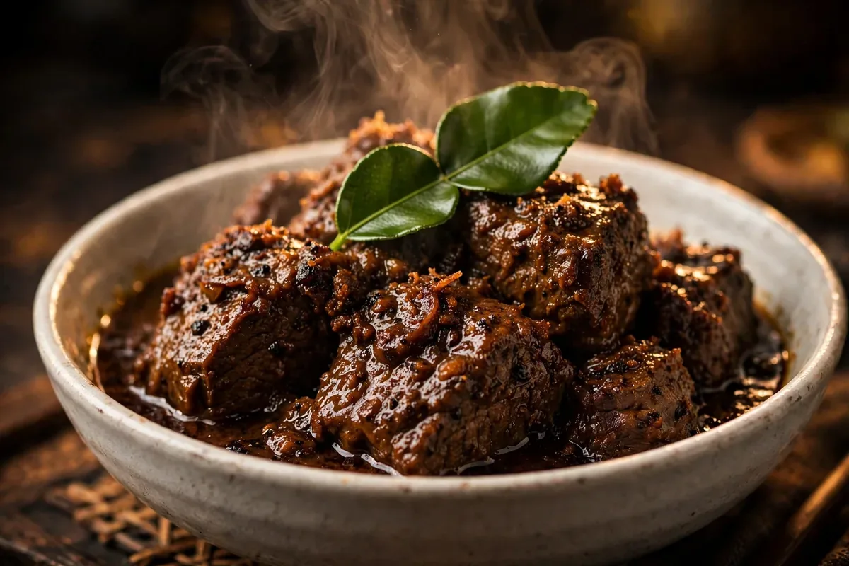 Beef rendang: the set that built the queue
