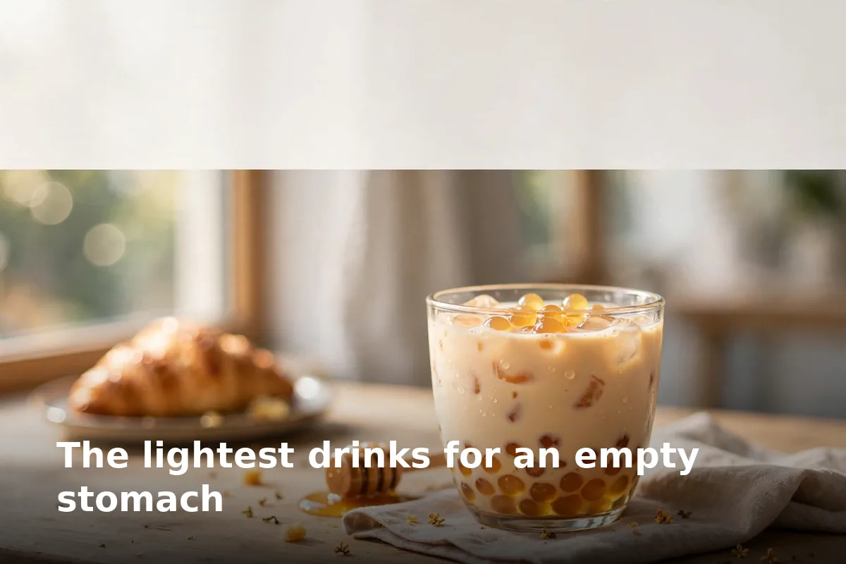 The lightest drinks for an empty stomach