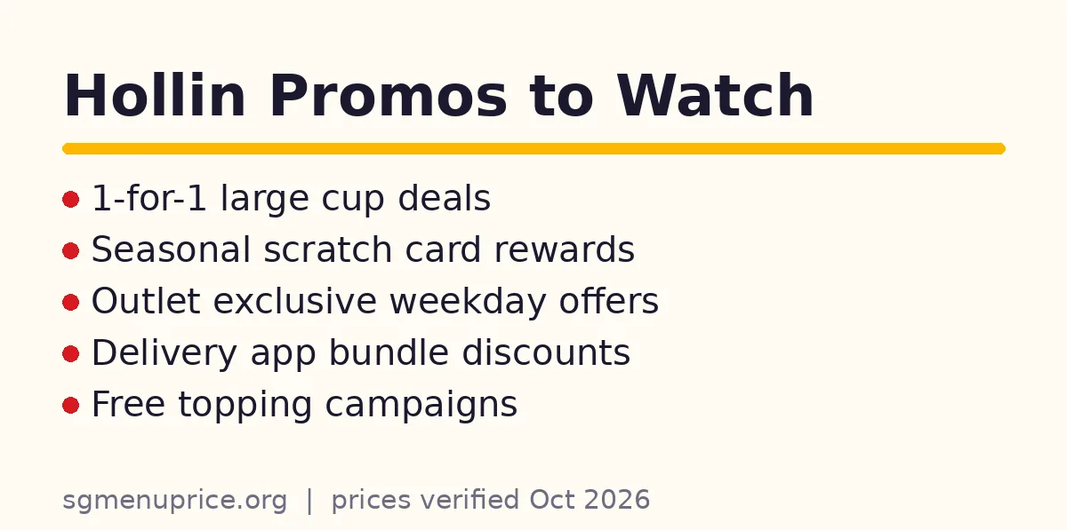 Does Hollin have promos in Singapore?
