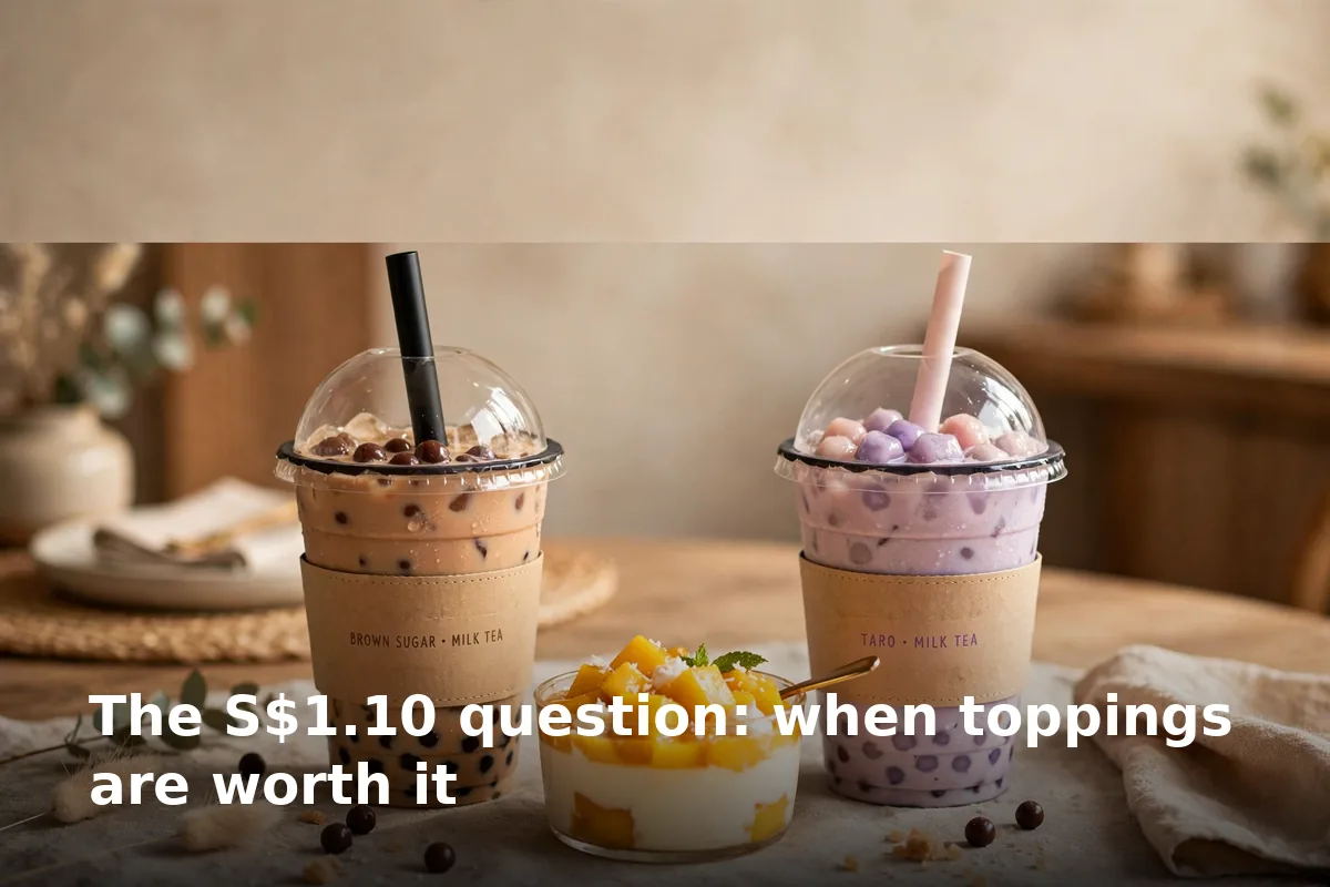 The S$1.10 question: when toppings are worth it
