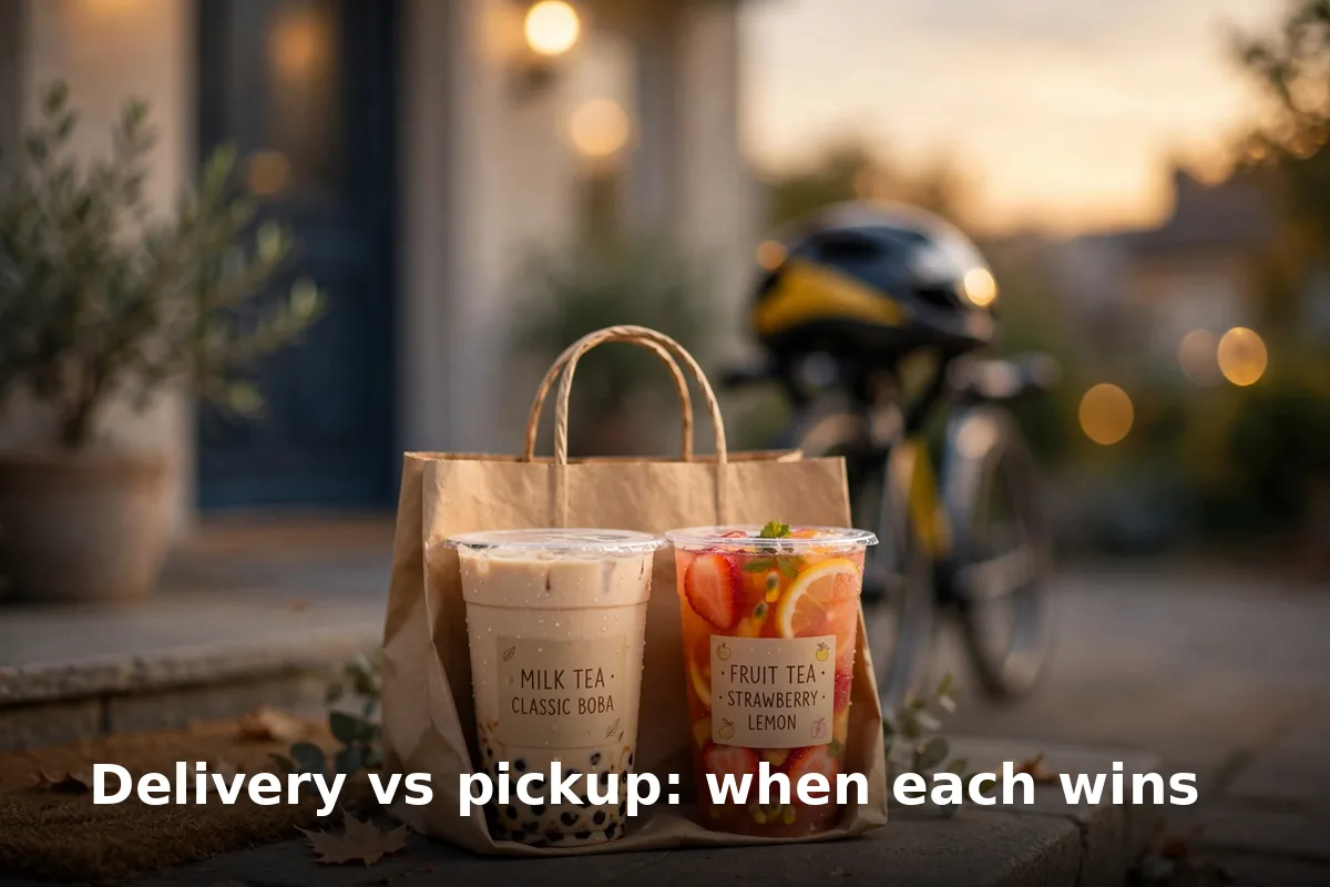 Delivery vs pickup: when each wins