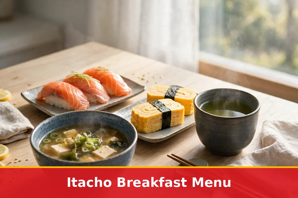 Itacho Breakfast Menu