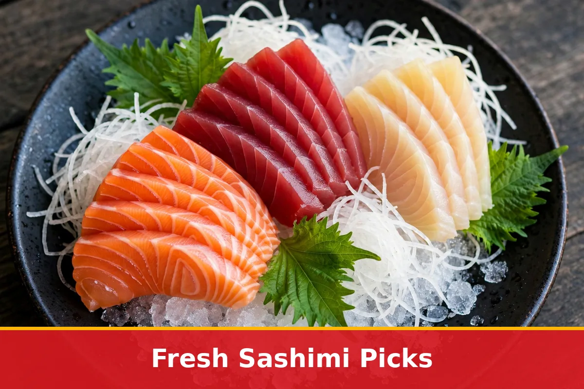 Fresh sashimi picks