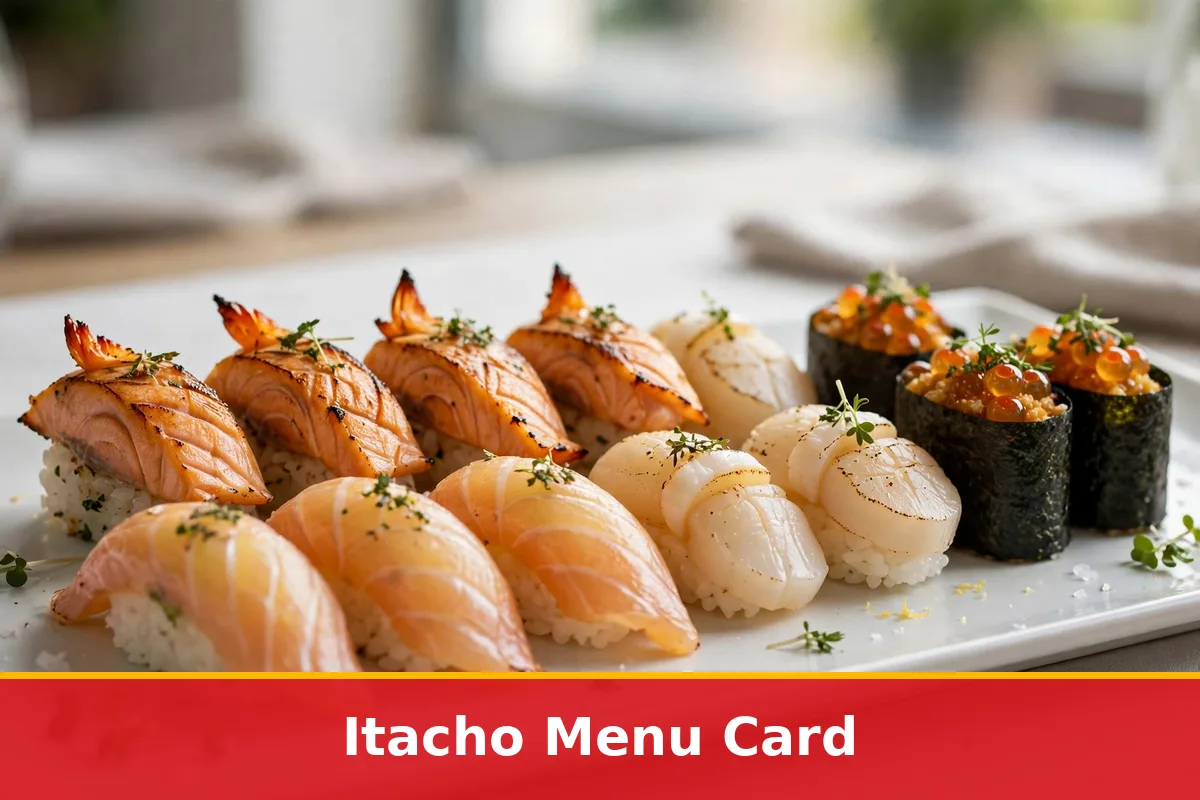 Itacho Menu Card