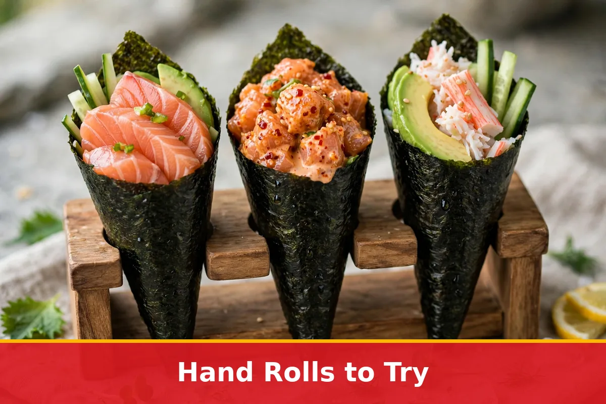 Hand rolls to try