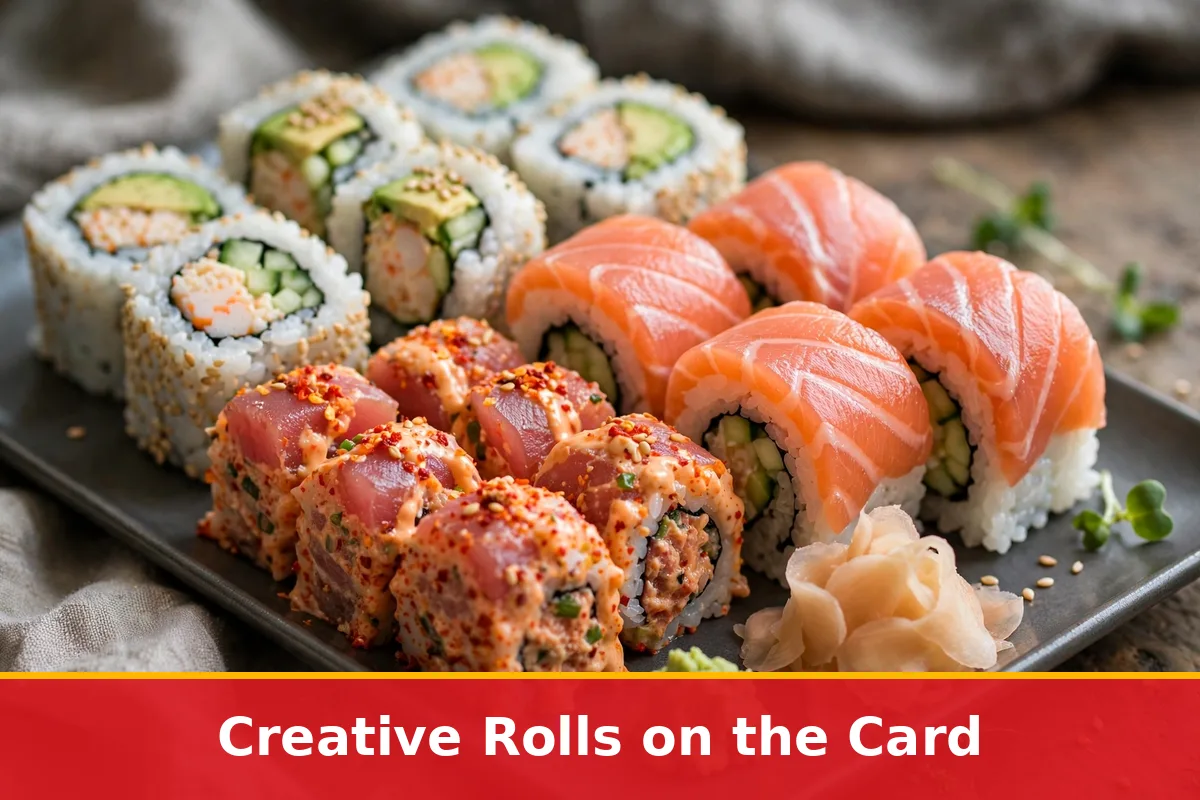 Creative rolls on the card