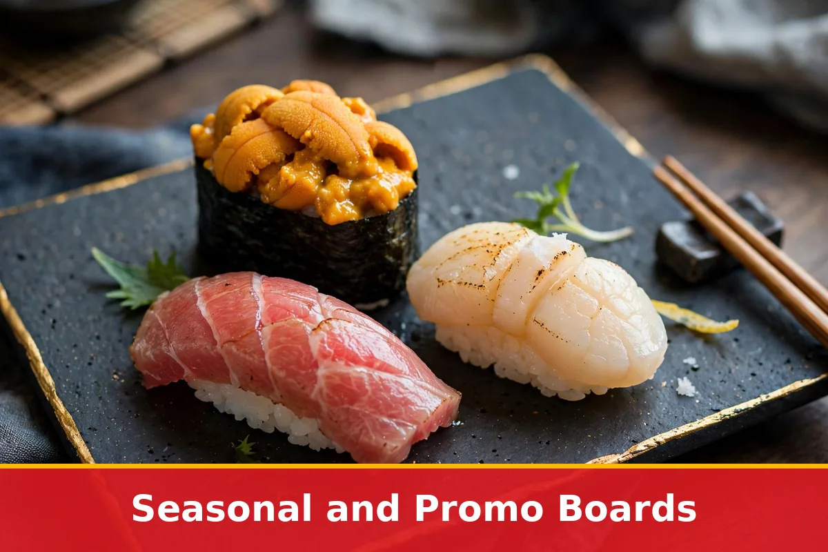 Seasonal and promo boards