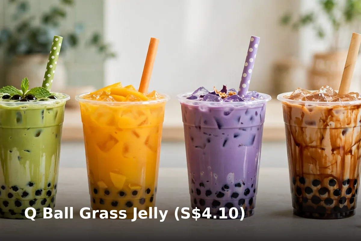 Q Ball Grass Jelly (S$4.10)