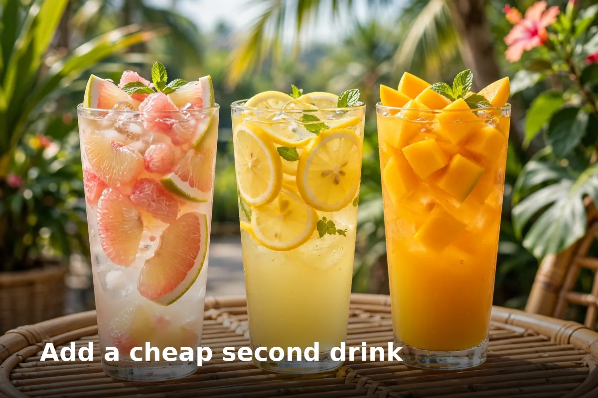 Add a cheap second drink