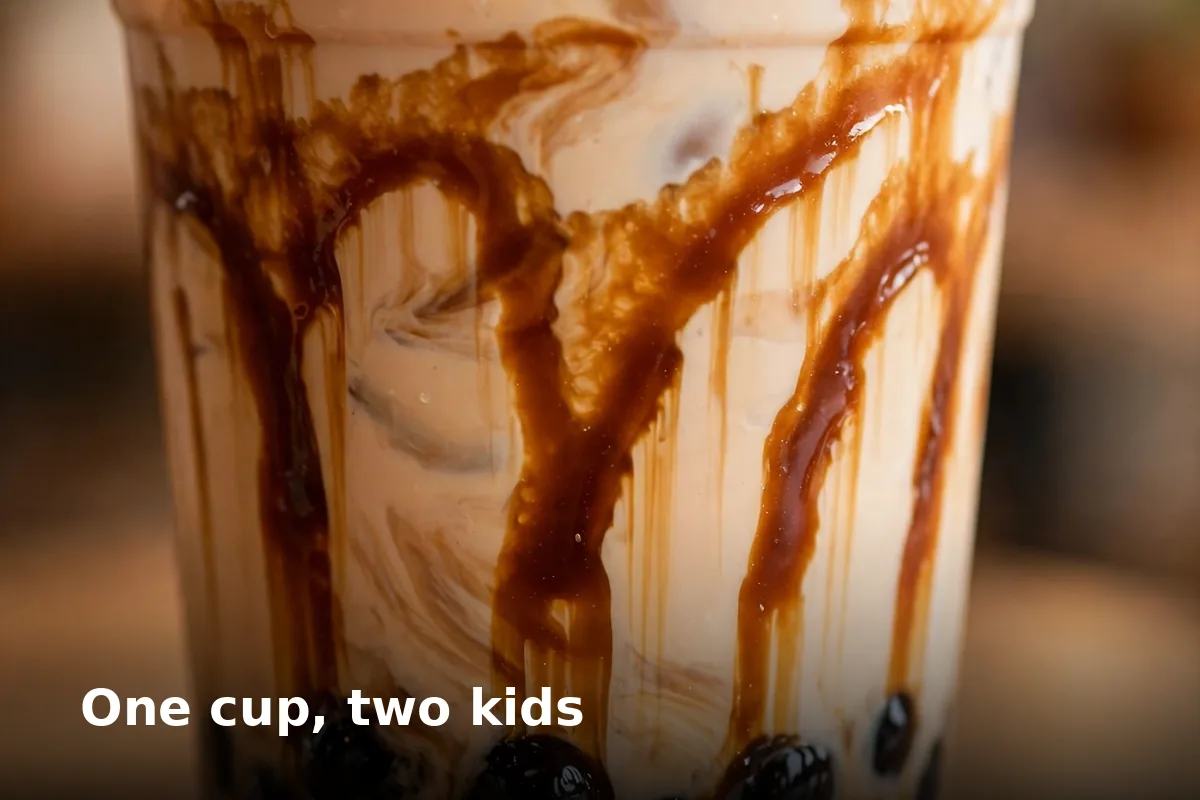 One cup, two kids