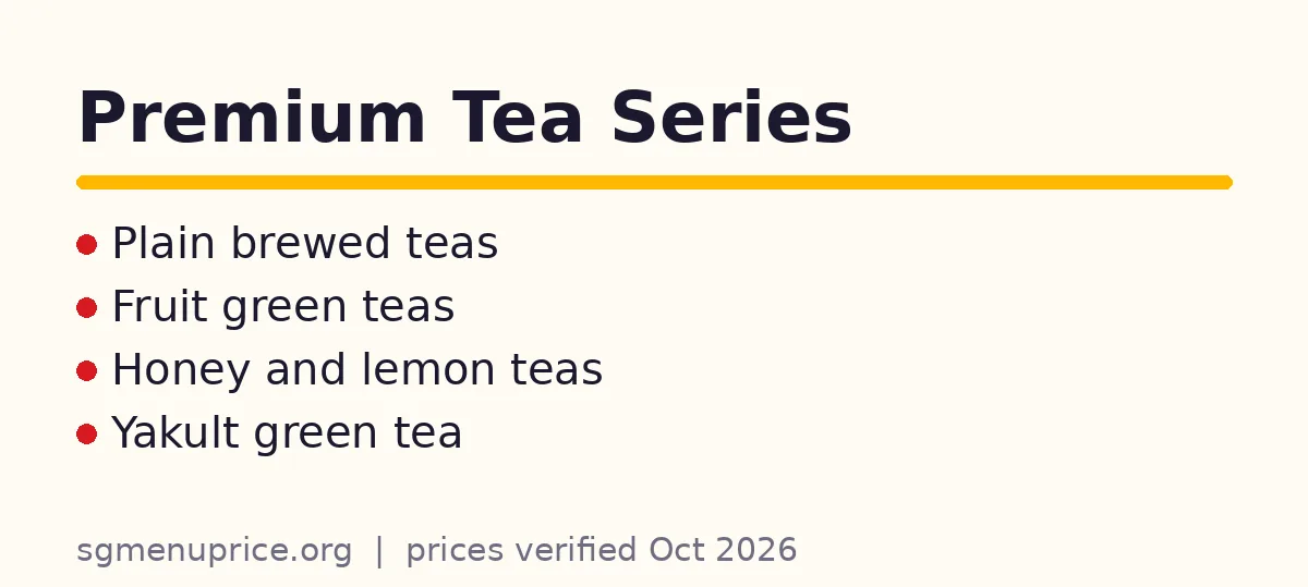 What premium teas does iTEA sell?