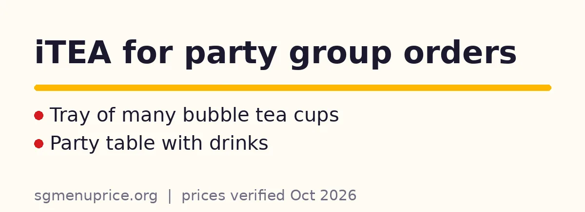 Do iTEA party packages exist?