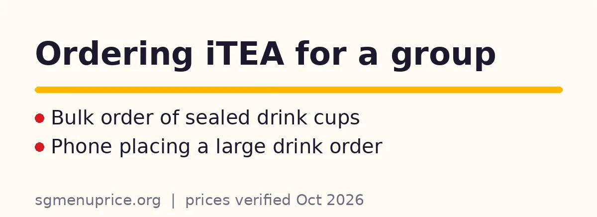 How do I order iTEA for a party?