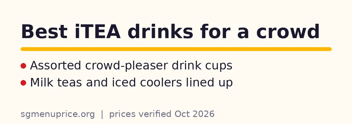 What are the best iTEA drinks for a crowd?