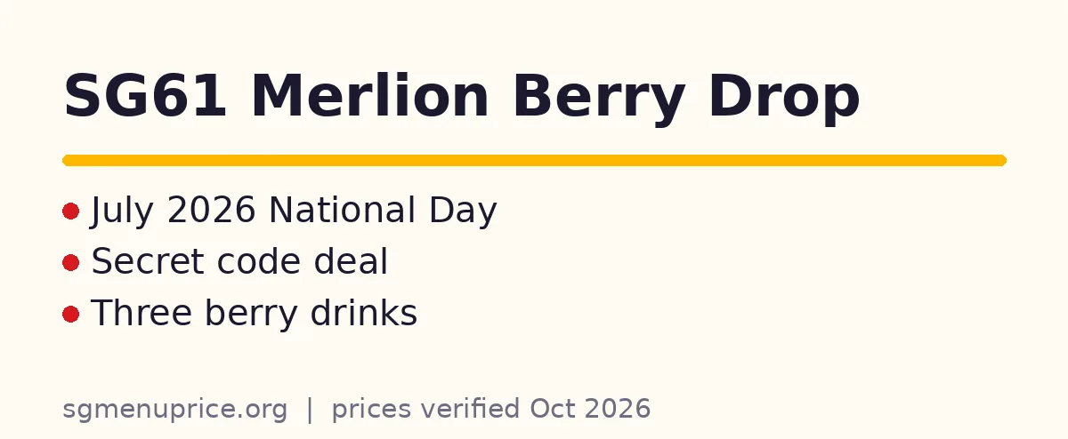 What was the iTEA SG61 Merlion Berry series?