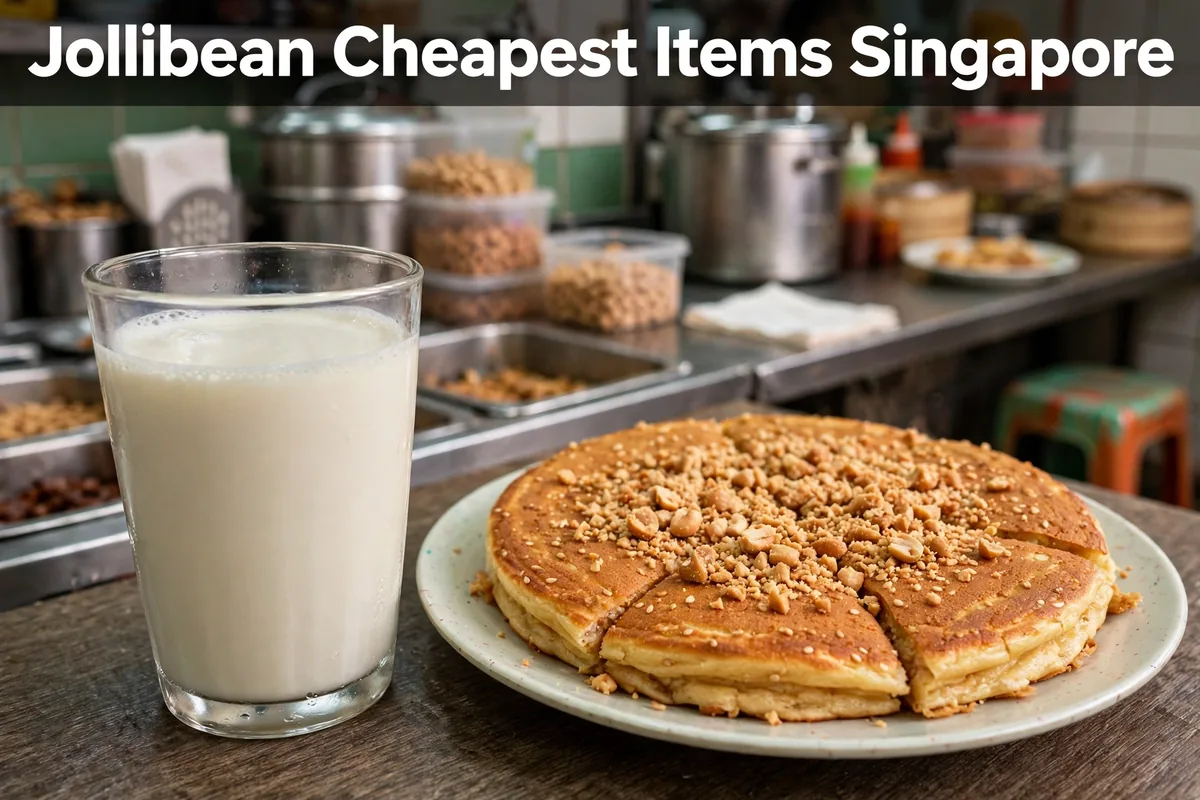 Jollibean cheapest items Singapore