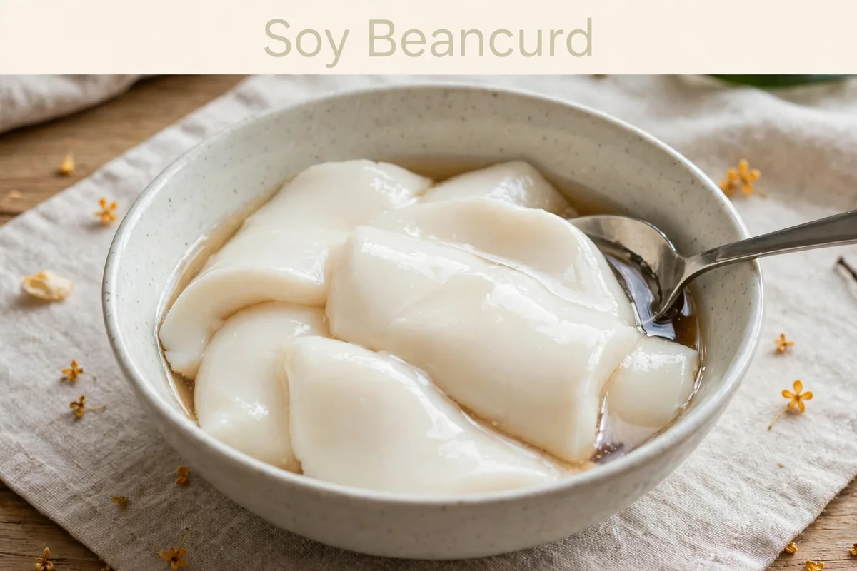 Soy Beancurd as a light finish