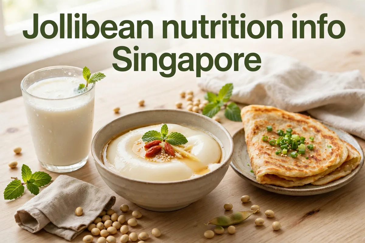 Jollibean nutrition info Singapore