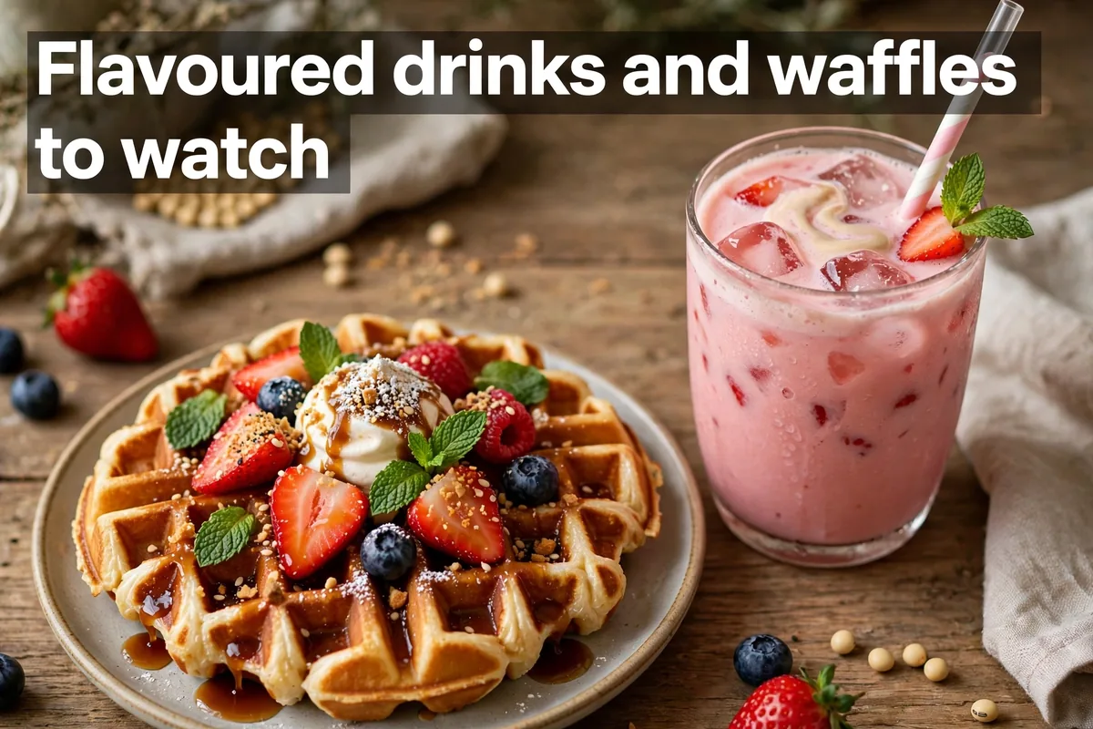Flavoured drinks and waffles to watch
