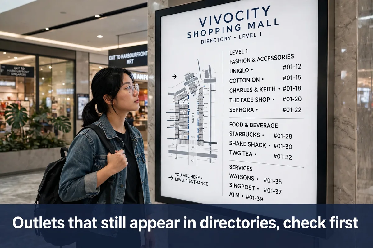 Outlets that still appear in directories, check first