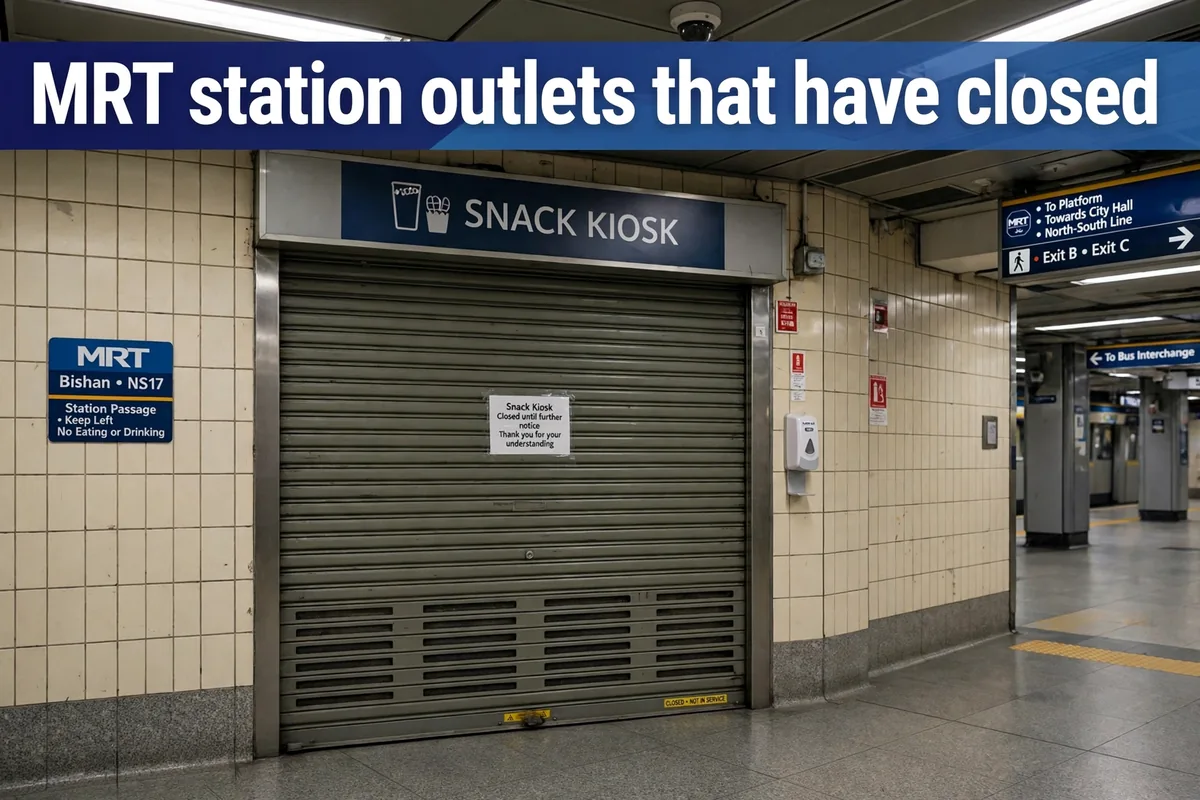 MRT station outlets that have closed