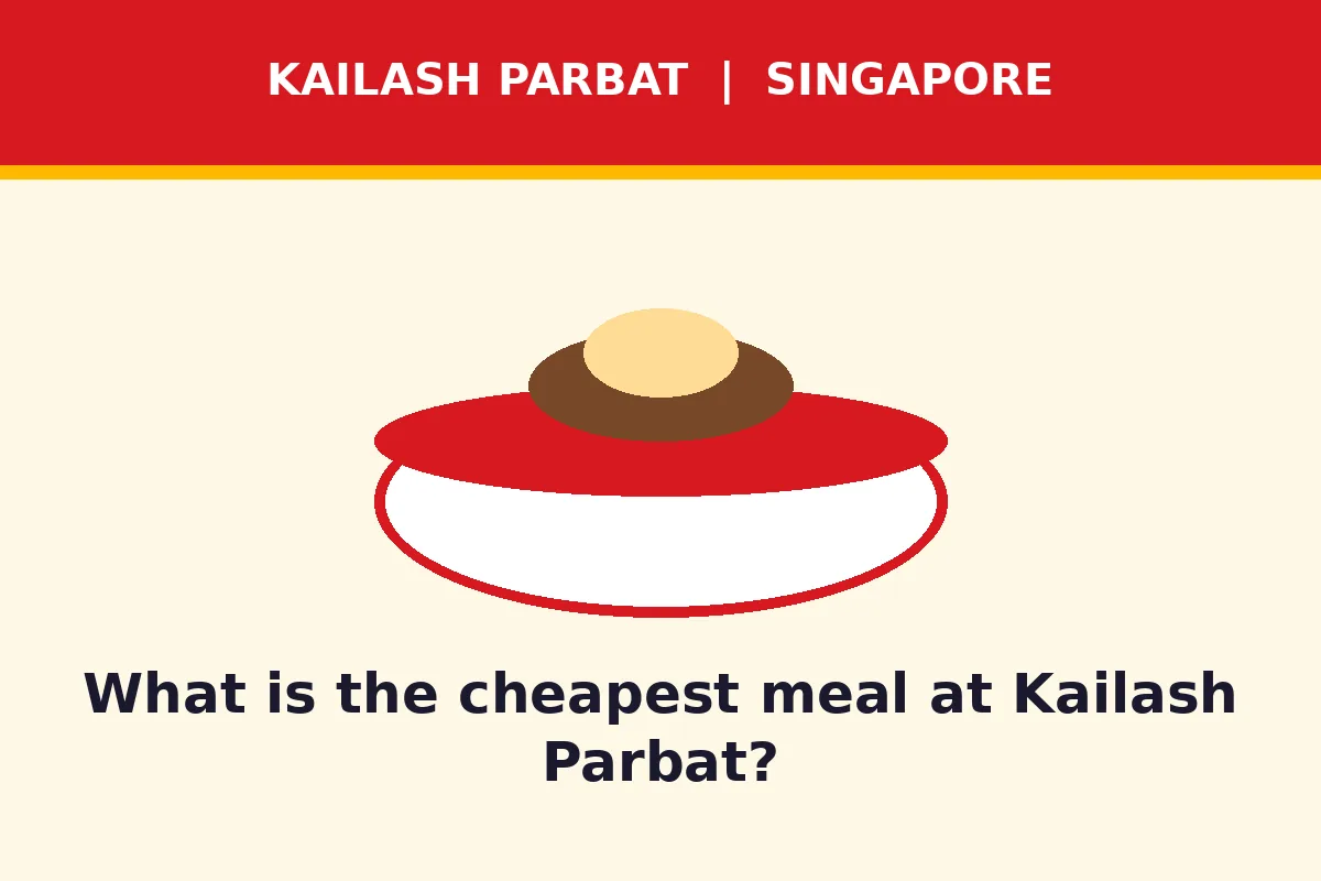 What is the cheapest meal at Kailash Parbat?