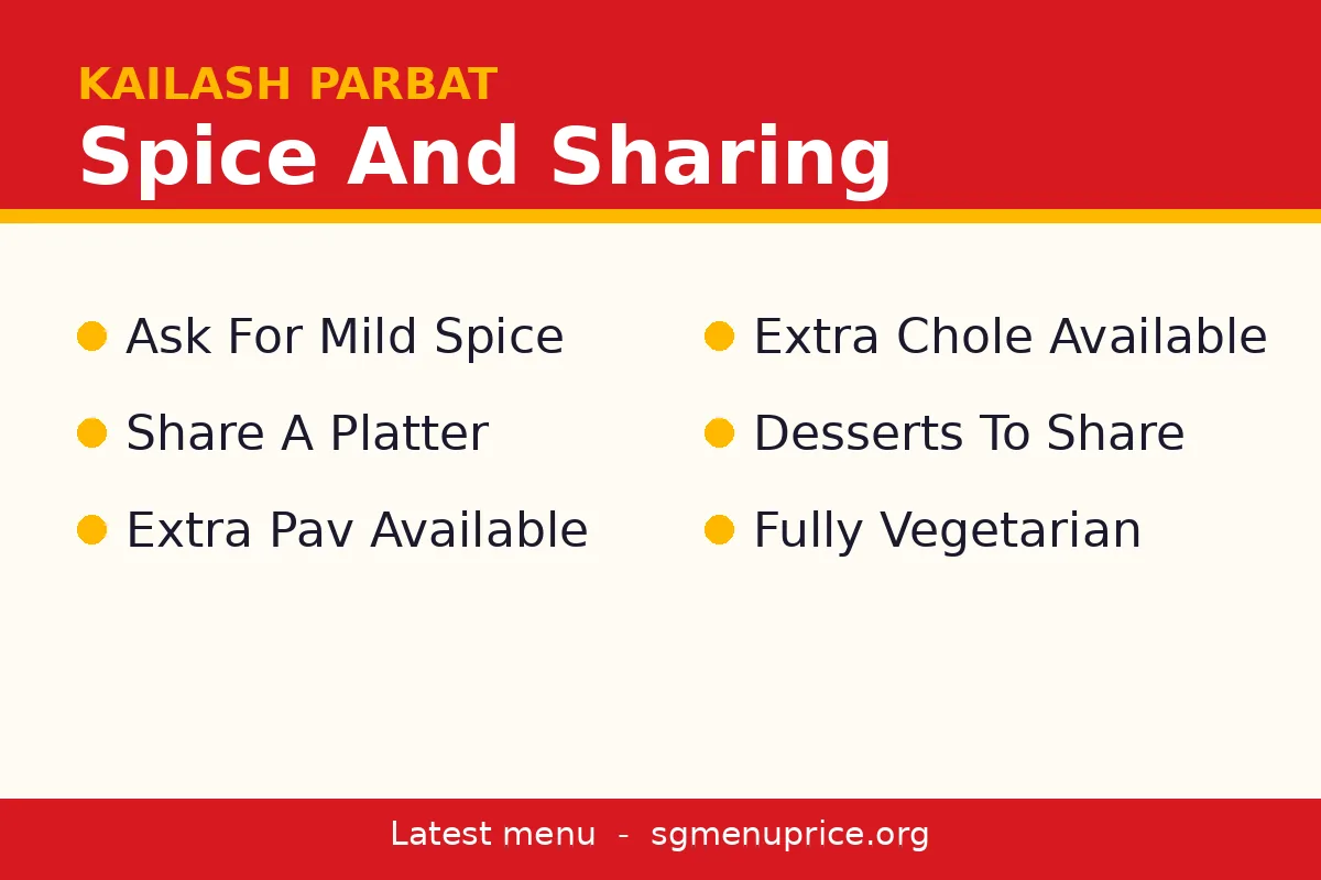 What about spice, portions and sharing for families?