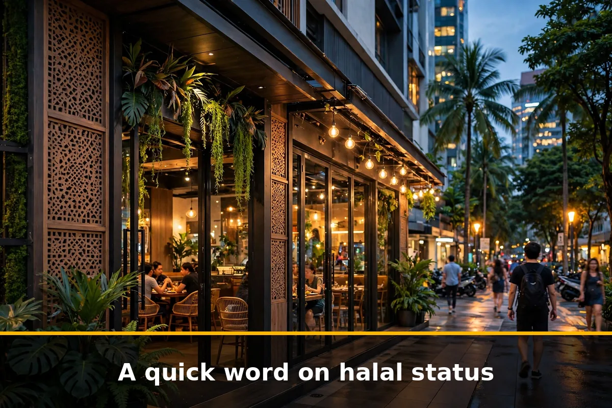 A quick word on halal status