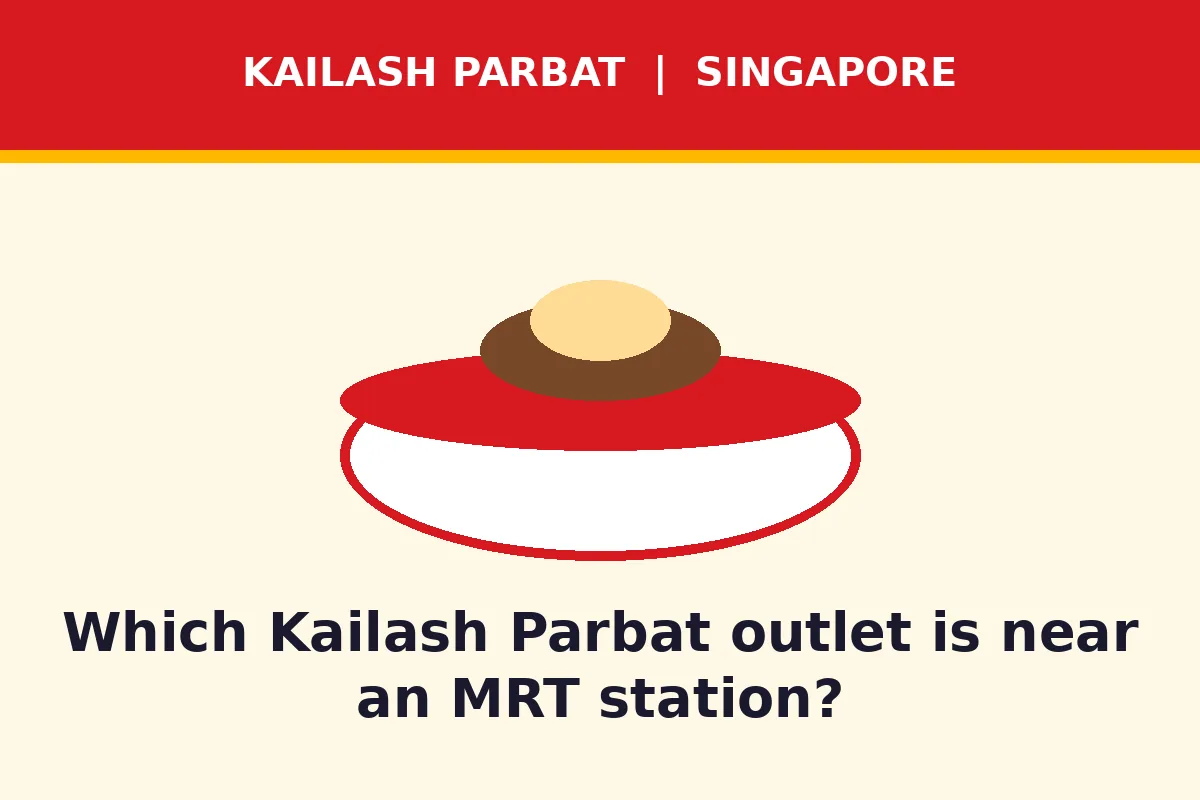Which Kailash Parbat outlet is near an MRT station?