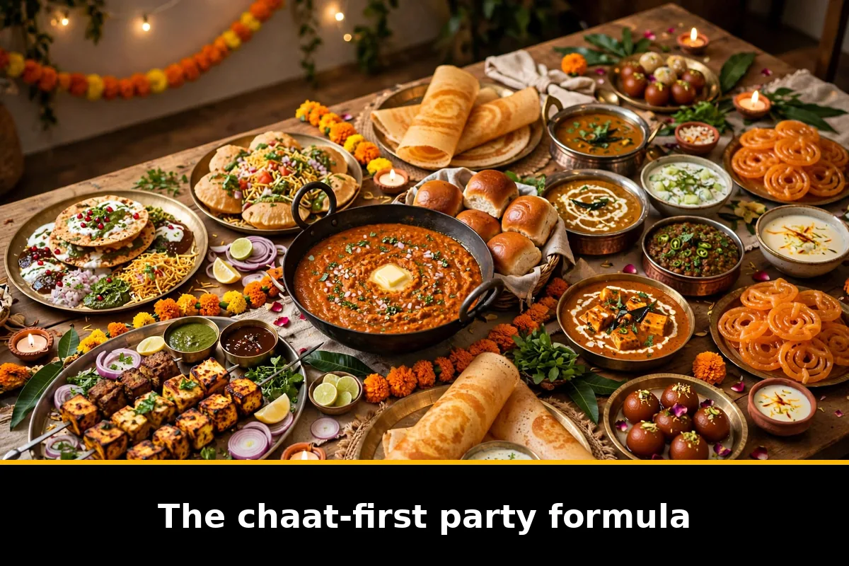 The chaat-first party formula