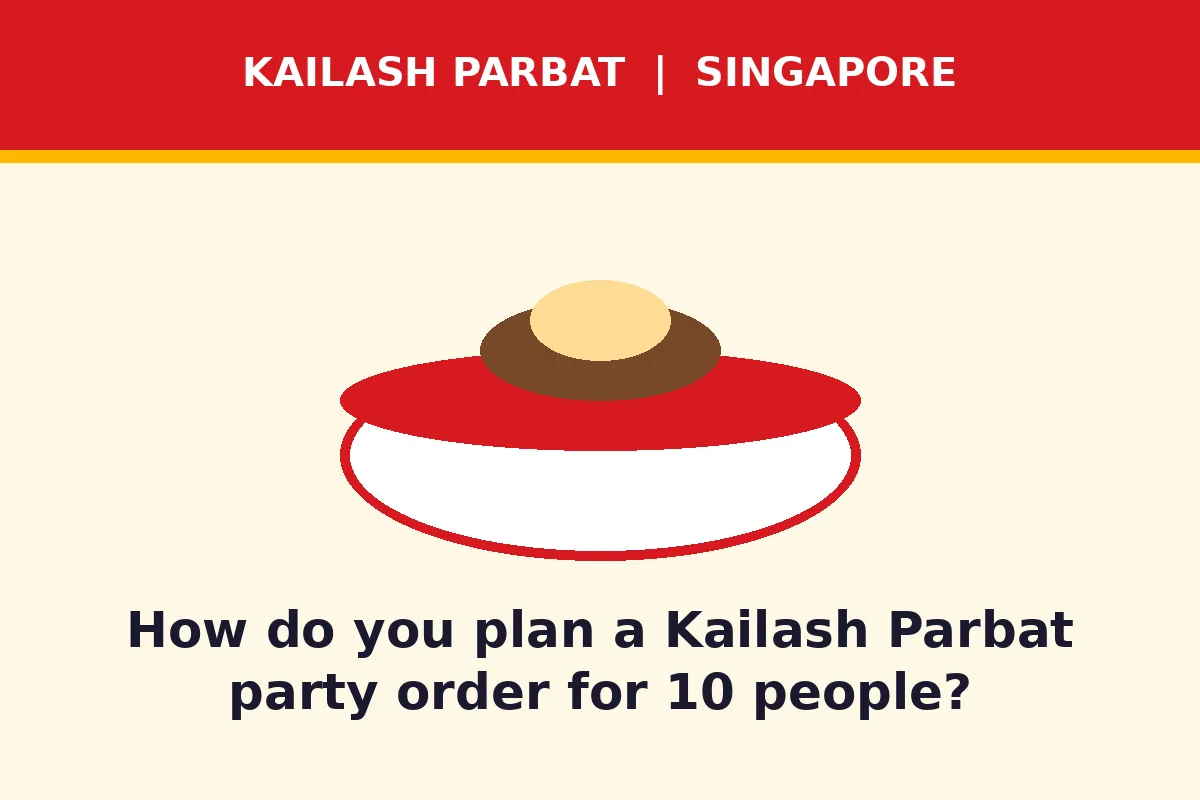 How do you plan a Kailash Parbat party order for 10 people?