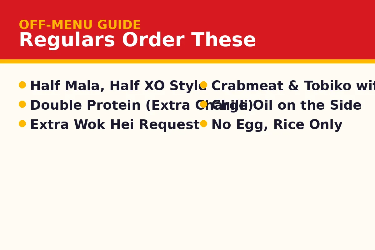 What Off-Menu Customisations Can You Ask For?
