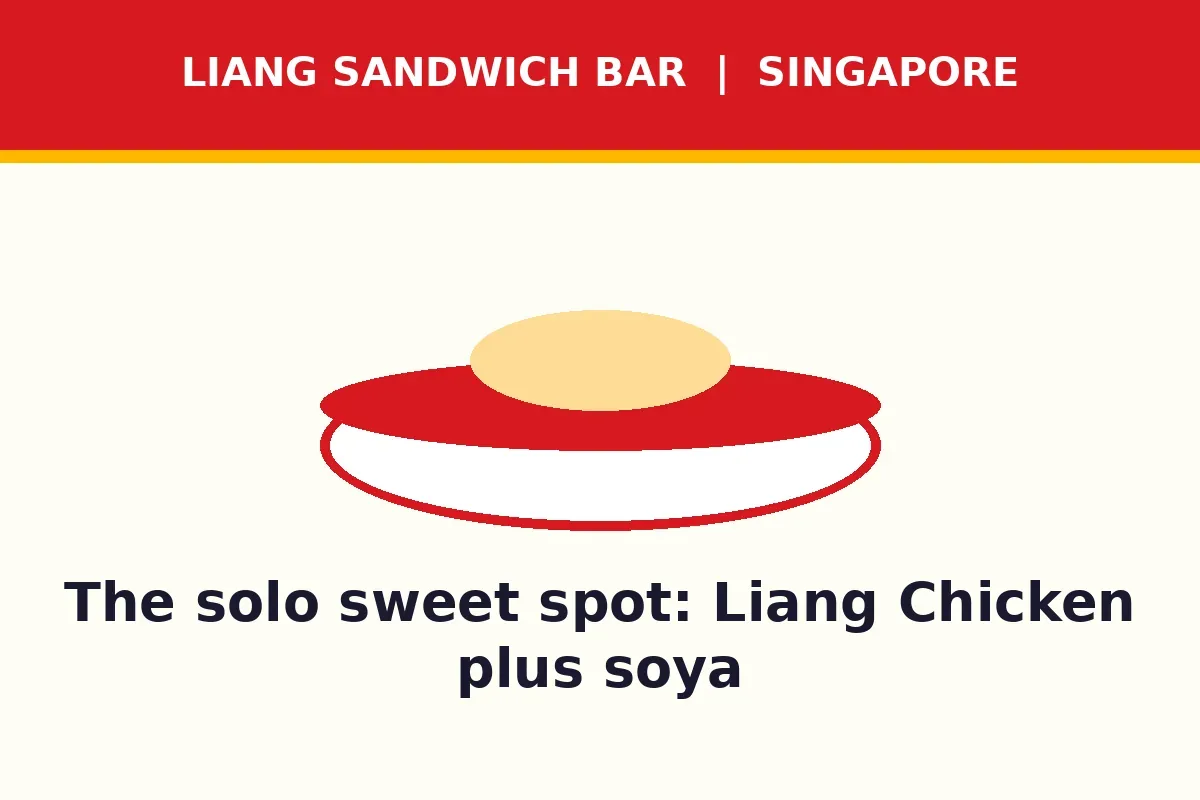 The solo sweet spot: Liang Chicken plus soya