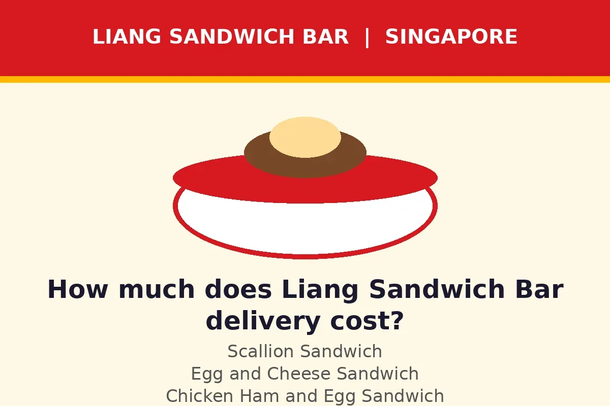 How much does Liang Sandwich Bar delivery cost?