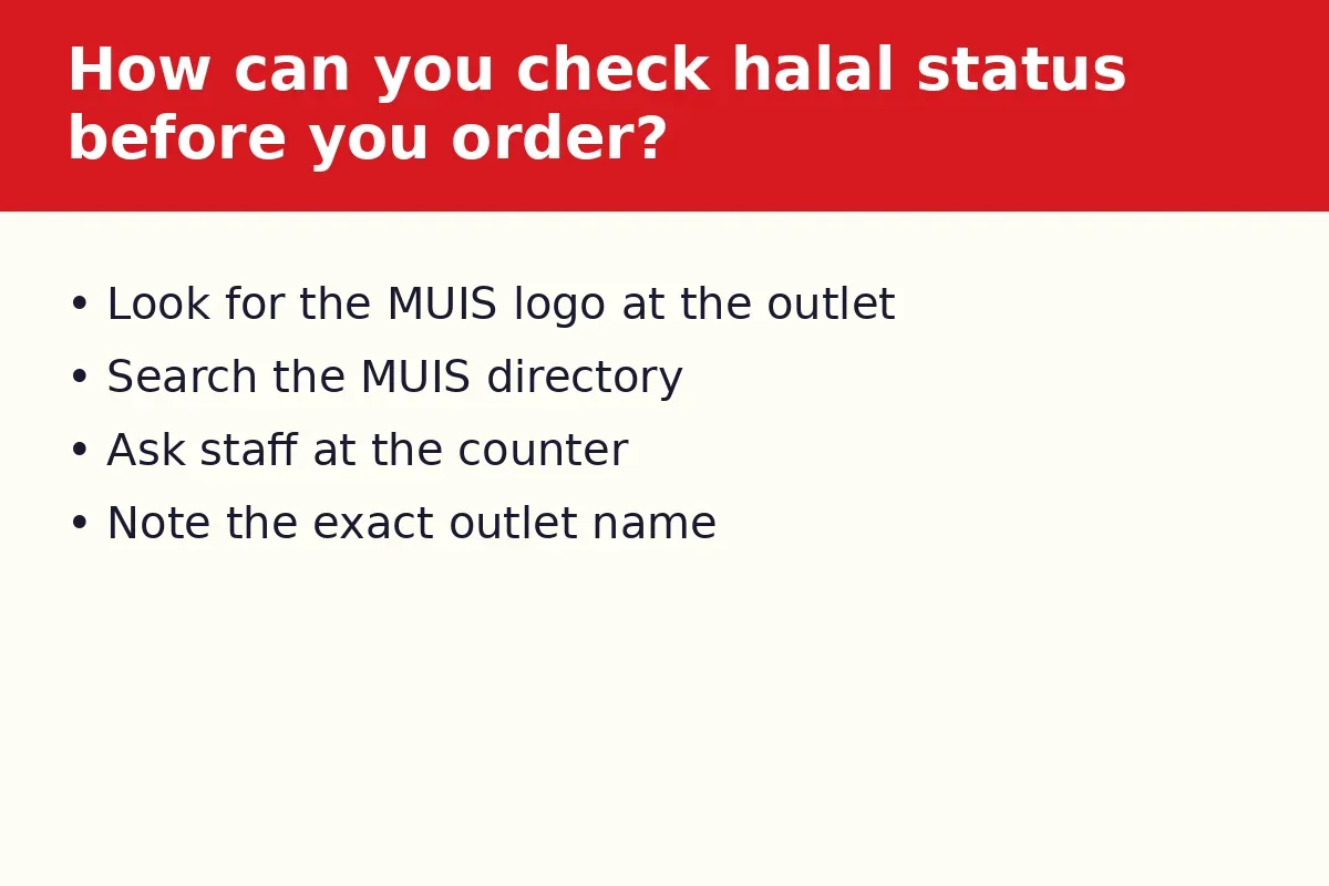 How can you check halal status before you order?