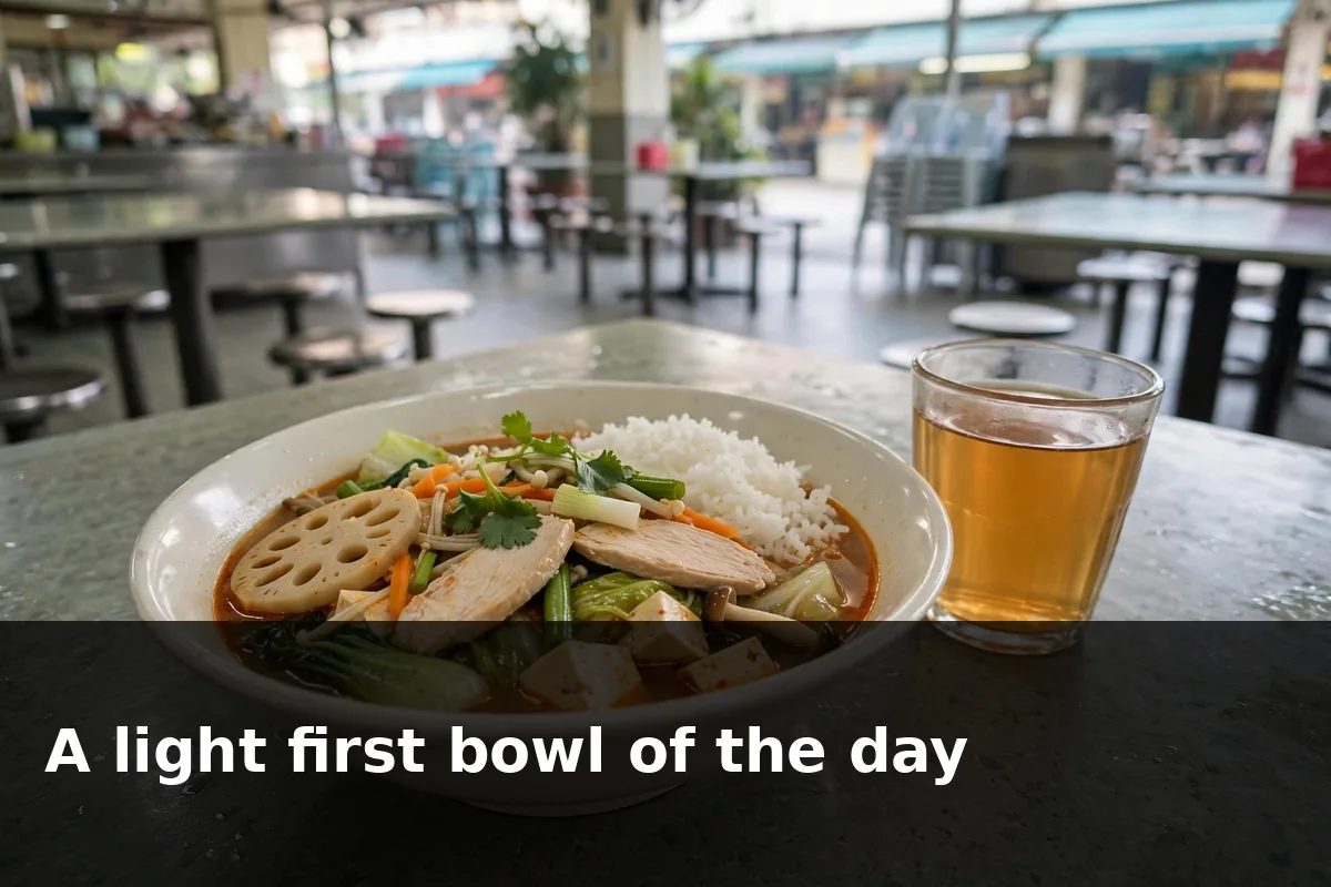A light first bowl of the day