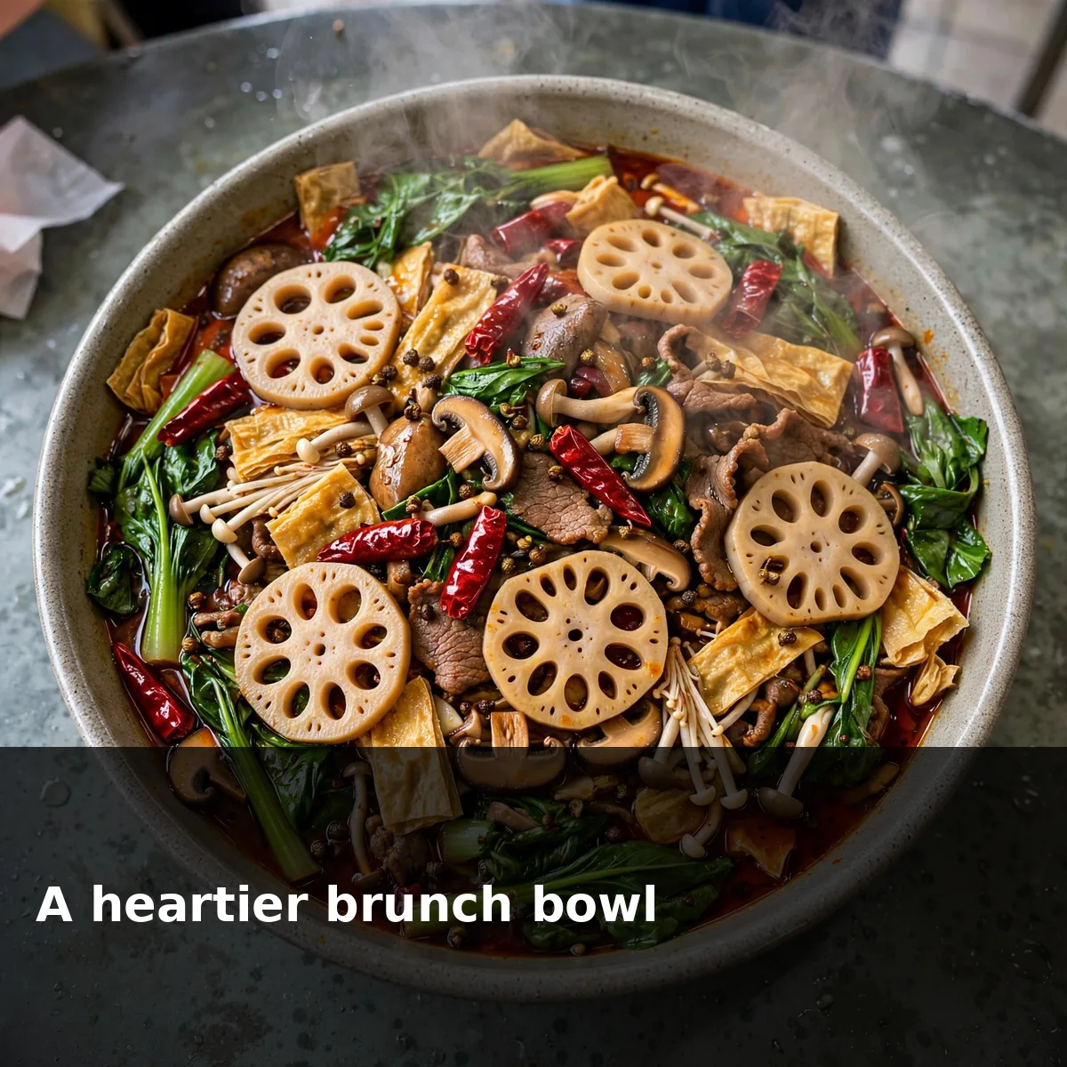 A heartier brunch bowl