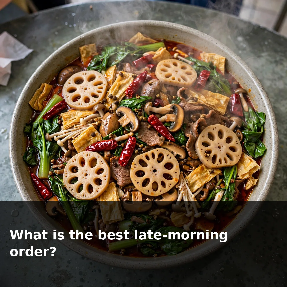 What is the best late-morning order?